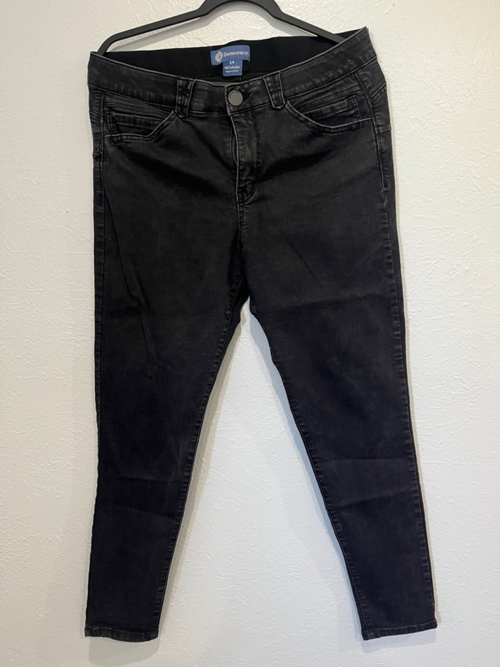 Democracy Black Skinny Jeans - High Stretch Slim Fit